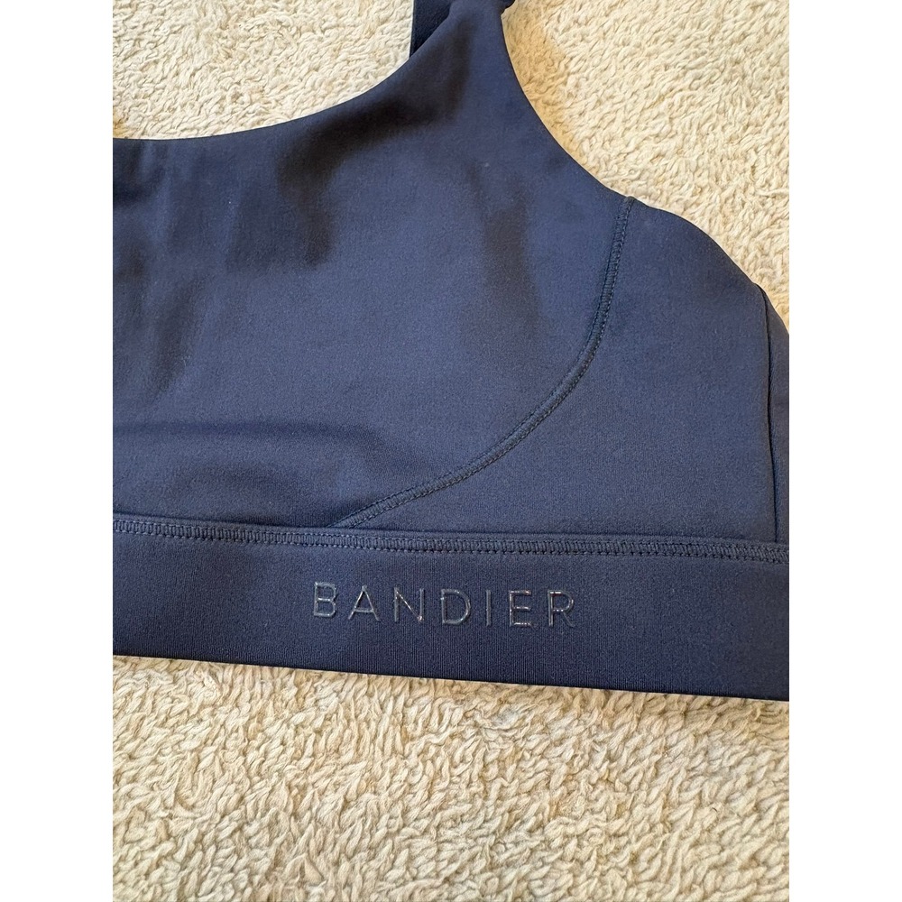 Bandier Low Impact Navy Blue Adjustable Strap Sports Bra BND10240 Small - Picture 3 of 8
